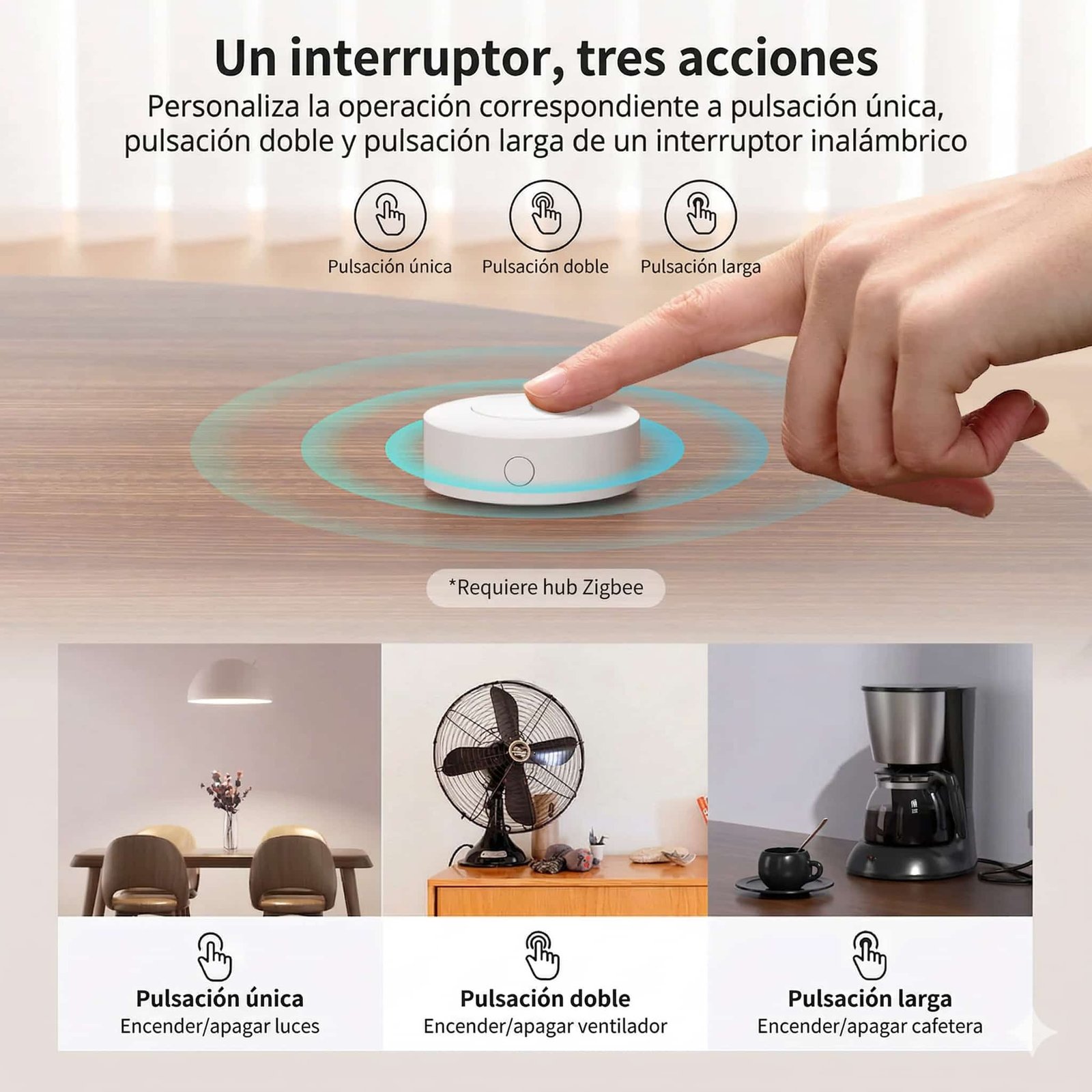 Sonoff SNZB-01P Botón Inteligente Zigbee - Imagen 5