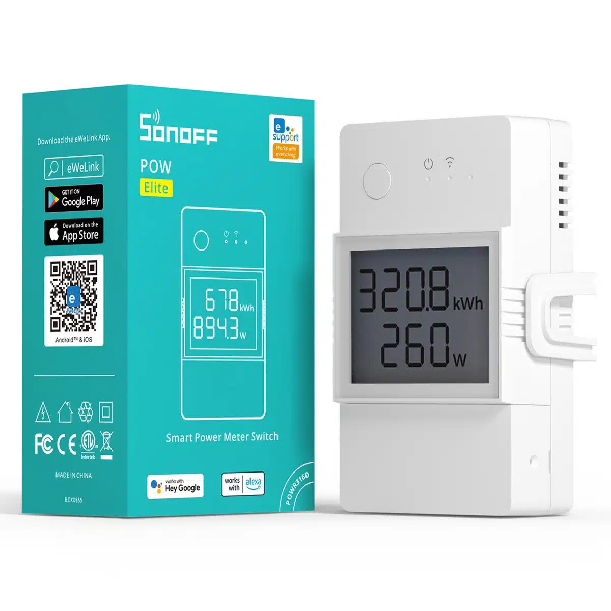 Sonoff POW ELIT - Relé Interruptor Inteligente Medidor Energia 25A WiFi