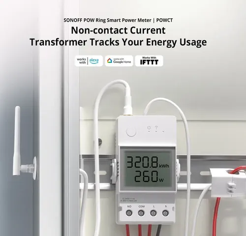 Sonoff POWCT - Relé Interruptor Inteligente Medidor Energia 100A WiFi - Imagen 2